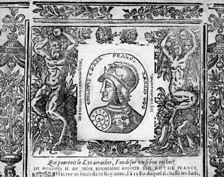 Portrait of Philippe Auguste - engraving