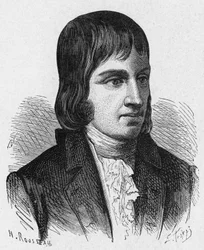 Portrait of Philippe Lebon (1769-1804), French engineer and chemist (inventor of gas lighting) - in "Album of Science; Illustrious Scientists; Great Discoveries", 1896.