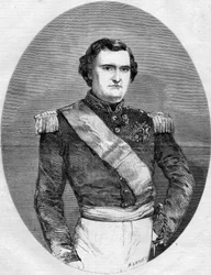 Portrait of Prince Napoleon Joseph Charles Paul Bonaparte (1822-1891). Engraving in Le Monde Illustré n°94 of 29 January 1859.