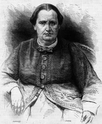 Portrait of Princess Elisa Napoleone Baciocchi, niece of Napoleon I. Engraving in Le Monde Illustré n°618 of 13 February 1869.