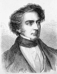 Portrait of Robert Stephenson (1803 - 1859) - in Album of Science; Illustrious Scholars; Great Discoveries 1896