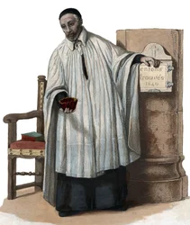 Portrait of Saint Vincent de Paul (1581-1660), priest of the Catholic Church