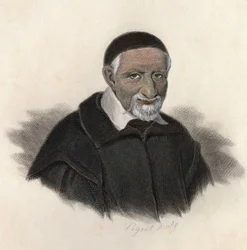 Portrait of Saint Vincent de Paul (1581-1660), French Priest and Amonier. in 