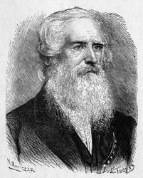 Portrait of Samuel Morse (1791 - 1872), American painter and physicist - in Album of Science; illustrious scientists; Great discoveries 1896