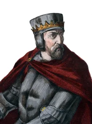 Portrait of Simon IV de Montfort, 5th Earl of Leicester (1150-1218), French nobleman