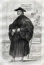 Portrait of italian painter Andrea del Sarto