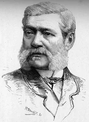 Portrait of the wood engraver, Count Colonna Cesari (1825-1887).