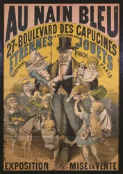 Poster Advertising Au Nain Bleu, c.1890