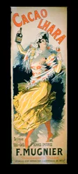 Poster advertising Lhara Creme de Cacao, Digon