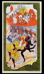 Poster advertising the Moulin Rouge