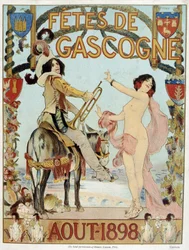 Poster for the Biscay holidays of August 1898
