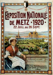 Poster of the National Exhibition of Metz from July 22 to September 26, France