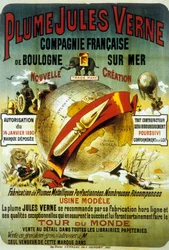 Poster to promote PLume by Jules Verne