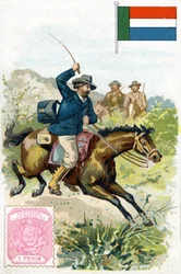 Postman delivering the mail in the Transvaal, late 19th century