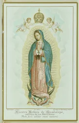 Prayer Card Depicting Our Lady of Guadalupe