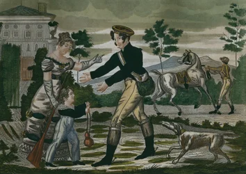 Preparing for the hunt, plate 1