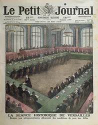 Presentation of the Allied Peace Conditions to the German Delegates on May 7th 1919 at Versailles, front cover of Le Petit Journal, 25th May 1919