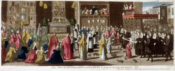 Procession of the Holy Sacrament on the Day of the Feast-Dieu, Paris, c.1715