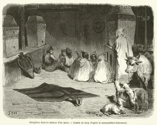 Reception in the house of a dead man