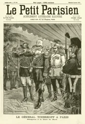Reception of Russian General Chertkov at the Gare du Nord, Paris (engraving)
