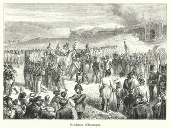 Surrender of Huningue (engraving)