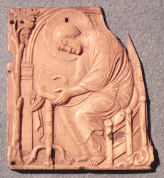 Relief of a Monk Studying, from Hotel de Lunaret