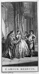 Representation of a scene from the play 