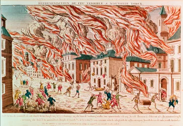 Representation of the Terrible Fire of New York in 1776