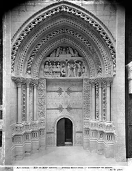 Reproduction of the Facade Portal of St. John the Baptist at Rouen Cathedral (plaster cast from stone)