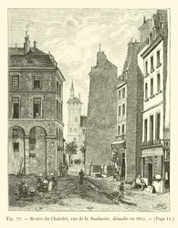 Remains of the Chatelet, Rue de la Saulnerie, demolished in 1855