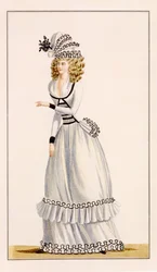 Robe de Demi Demie from Journal de la Mode et du Gout, 1790