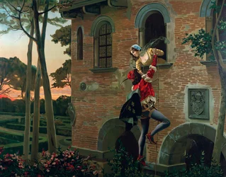 Romeo and Juliet Scene from Romeo and Juliette opera, circa 1880