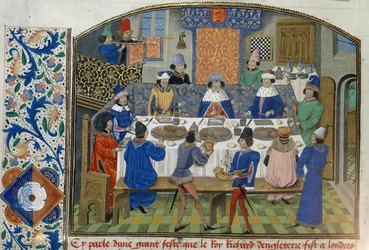Dukes of York, Gloucester and Ireland dine with Richard II, Vol III 
