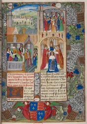 Coronation of Charles VII, Scenes from the 
