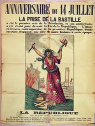 Royalist and Catholic poster rejecting the celebration of the Quatorze Juillet, 1880