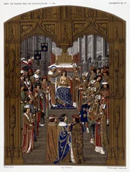 Coronation of Charles VI - in Les Chroniqueurs de l
