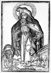 Frontispiece from In Symbolicam S.Antonii Magni Imaginem Commentatio by Théophile Raynaud, published 1659