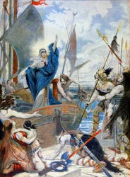 Saint Genevieve and Attila