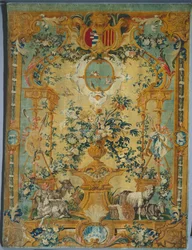 Savonnerie Panel: Spring with Coat of Arms