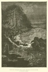 Scene from the Triassic Period (Conchylian Period)