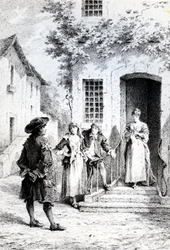 Scene from The School for Wives, by Moliere