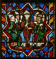 Scene depicting St Magliore, a Bishop of Dol