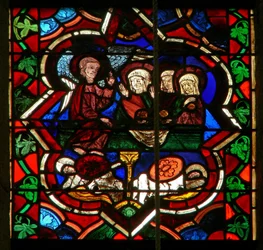 Scene depicting the three Marys at the Resurrection tomb