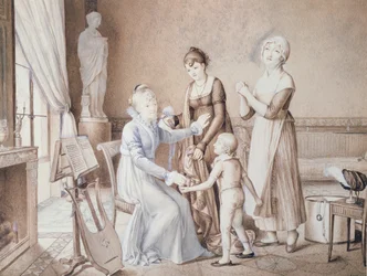 Scene of Family Life