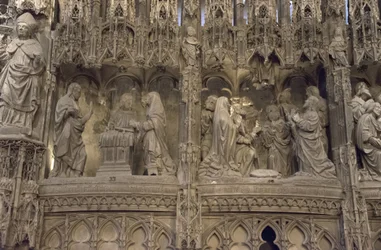 Scene of the Choir of the Cathedral of Chartres: Apparition of Christ to His Mother and Ascension