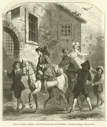 Scenes from the Comic Novel, Arrival of an operator at the inn