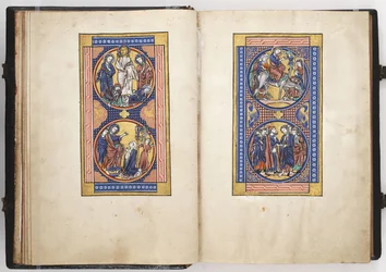 Scenes from the Life of Christ, illustration from the Lewis Psalter, c.1225-50