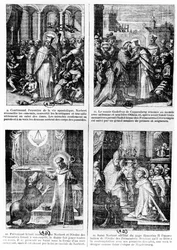 Scenes from the life of Saint Norbert, founder of the Premonstratensian order of canons regular