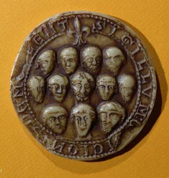 Seal of the council of the Commune of Meulan, 1195