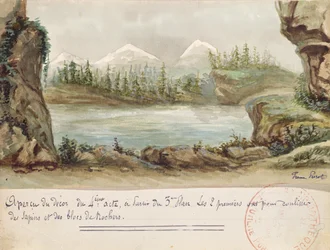 Set design for Act IV of the opera William Tell by Gioacchino Rossini, performed on 3rd August 1829 at the Paris Opera